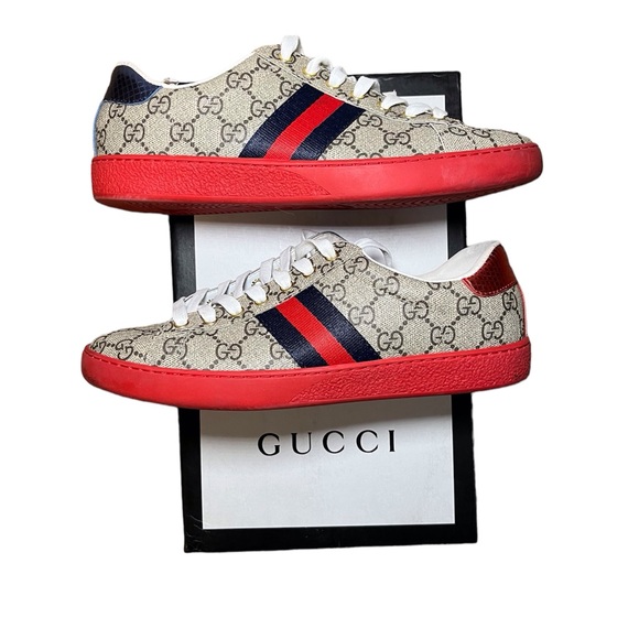 Gucci Other - Authentic-Gucci Men’s Ace GG Supreme Low sneaker Size: 41 / 8 US.
